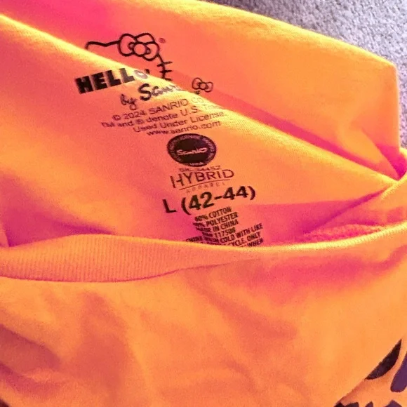 Hello Kitty Halloween men’s  T-Shirt - Orange and Blue - Picture 2 of 2
